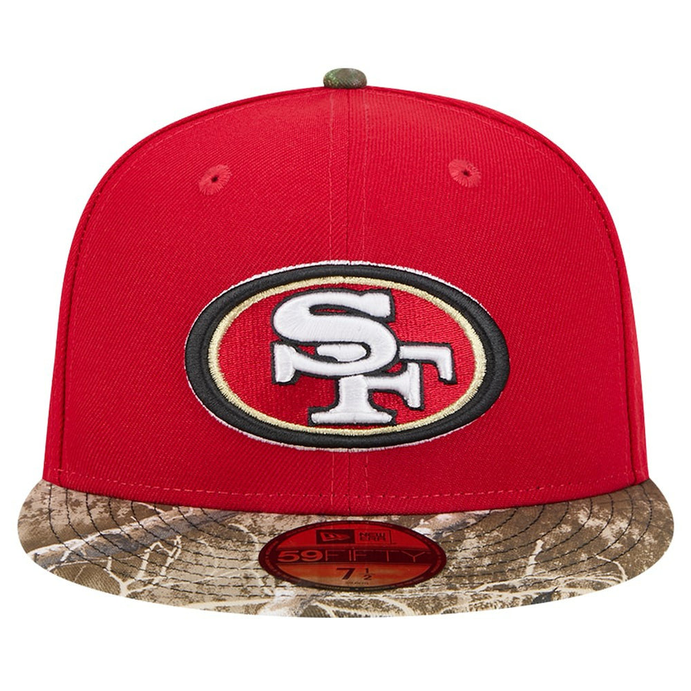 New Era San Francisco 49ers Scarlet Active Two-Tone Camo 59FIFTY Fitted Hat | NFL