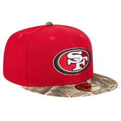 New Era San Francisco 49ers Scarlet Active Two-Tone Camo 59FIFTY Fitted Hat | NFL