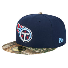 New Era Tennessee Titans Navy Active Two-Tone Camo 59FIFTY Fitted Hat | NFL