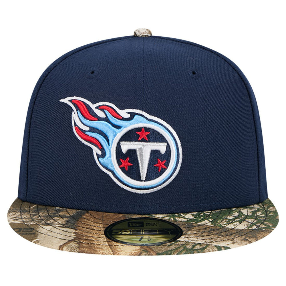 New Era Tennessee Titans Navy Active Two-Tone Camo 59FIFTY Fitted Hat | NFL