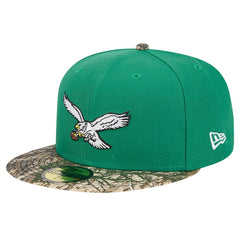 New Era Philadelphia Eagles Kelly Green Active Two-Tone Camo 59FIFTY Fitted Hat | NFL