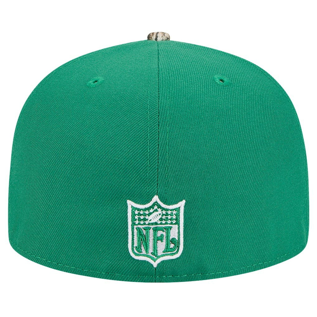 New Era Philadelphia Eagles Kelly Green Active Two-Tone Camo 59FIFTY Fitted Hat | NFL