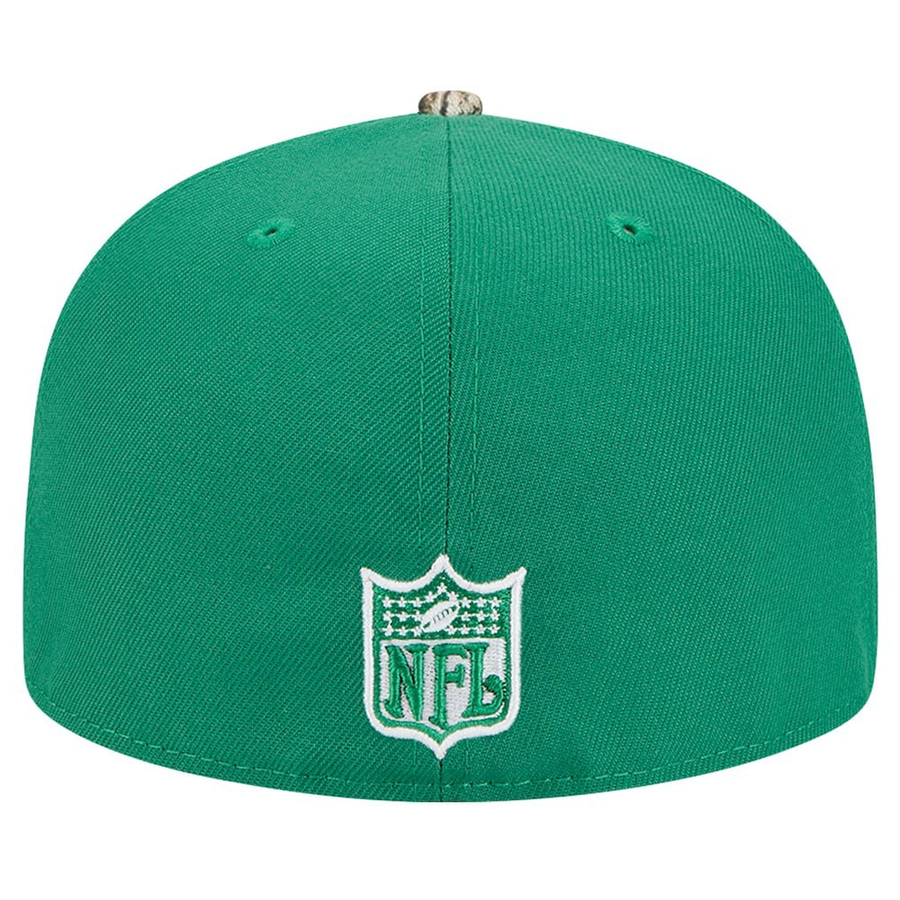 New Era Philadelphia Eagles Kelly Green Active Two-Tone Camo 59FIFTY Fitted Hat | NFL