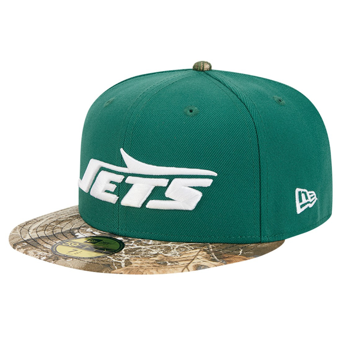 New Era New York Jets Green Active Two-Tone Camo 59FIFTY Fitted Hat | NFL