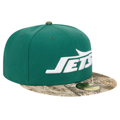 New Era New York Jets Green Active Two-Tone Camo 59FIFTY Fitted Hat | NFL