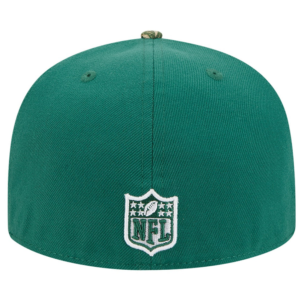 New Era New York Jets Green Active Two-Tone Camo 59FIFTY Fitted Hat | NFL