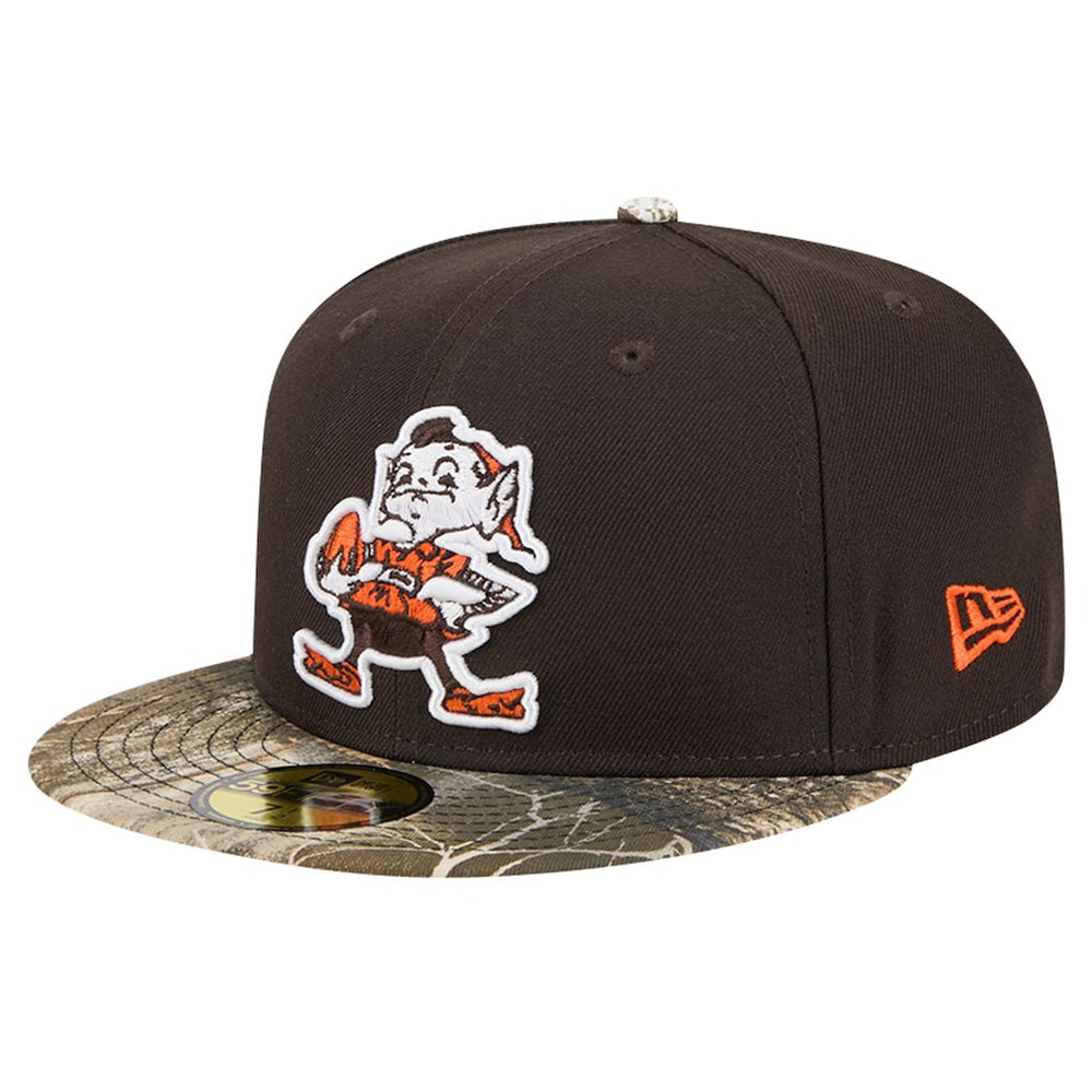 New Era Cleveland Browns Brown Active Two-Tone Camo 59FIFTY Fitted Hat | NFL