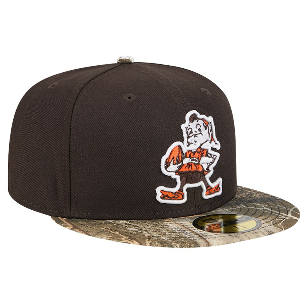 New Era Cleveland Browns Brown Active Two-Tone Camo 59FIFTY Fitted Hat | NFL