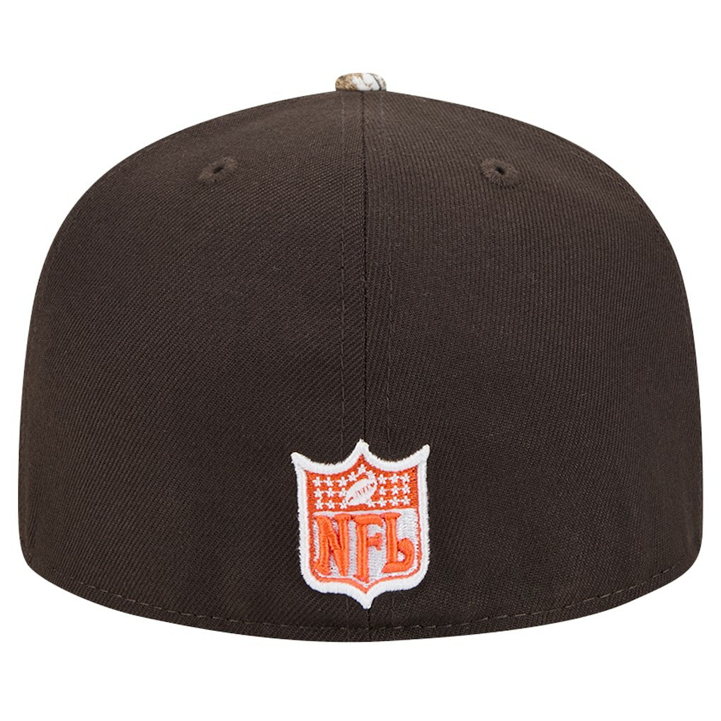 New Era Cleveland Browns Brown Active Two-Tone Camo 59FIFTY Fitted Hat | NFL