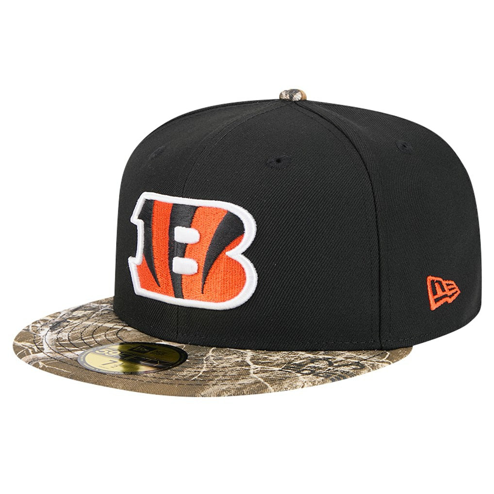 New Era Cincinnati Bengals Black Active Two-Tone Camo 59FIFTY Fitted Hat | NFL