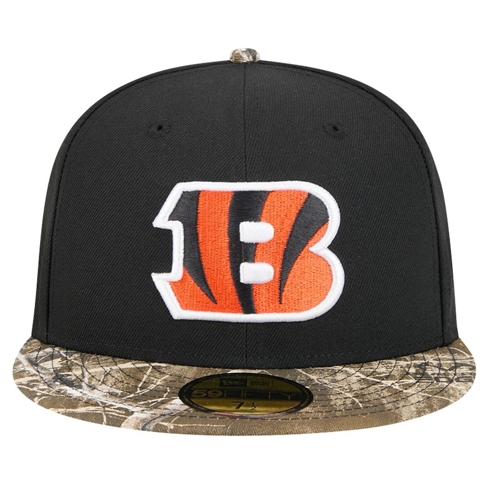 New Era Cincinnati Bengals Black Active Two-Tone Camo 59FIFTY Fitted Hat | NFL