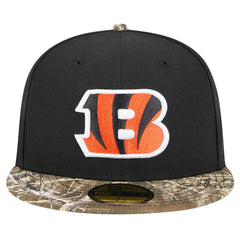 New Era Cincinnati Bengals Black Active Two-Tone Camo 59FIFTY Fitted Hat | NFL