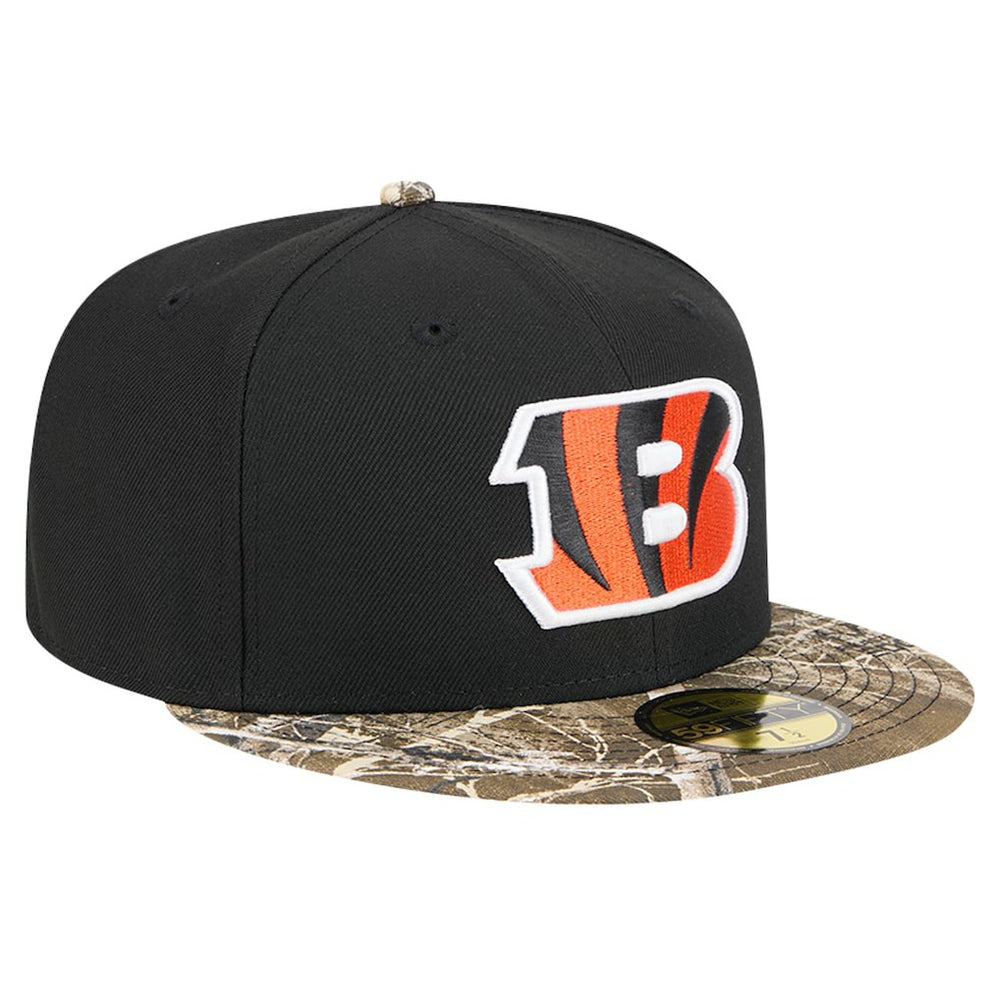 New Era Cincinnati Bengals Black Active Two-Tone Camo 59FIFTY Fitted Hat | NFL