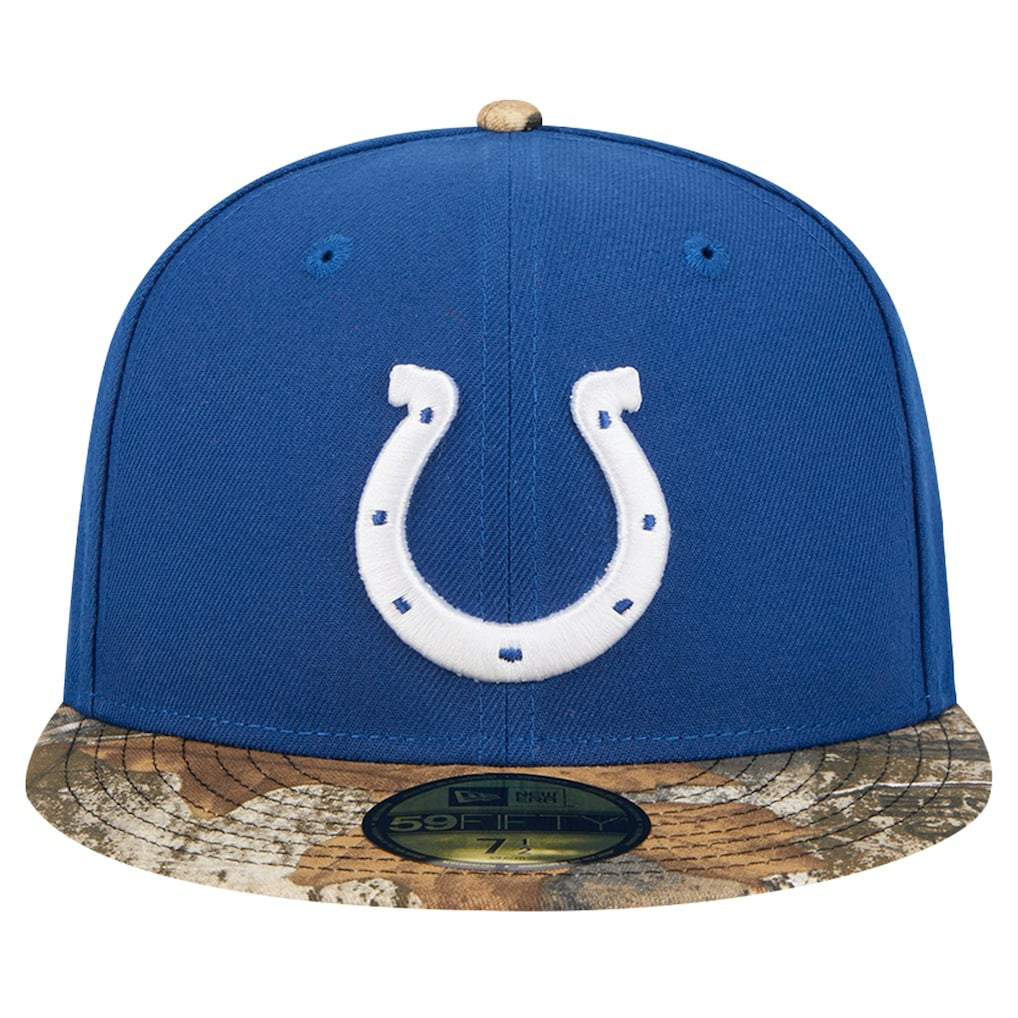 New Era Indianapolis Colts Royal Active Two-Tone Camo 59FIFTY Fitted Hat | NFL