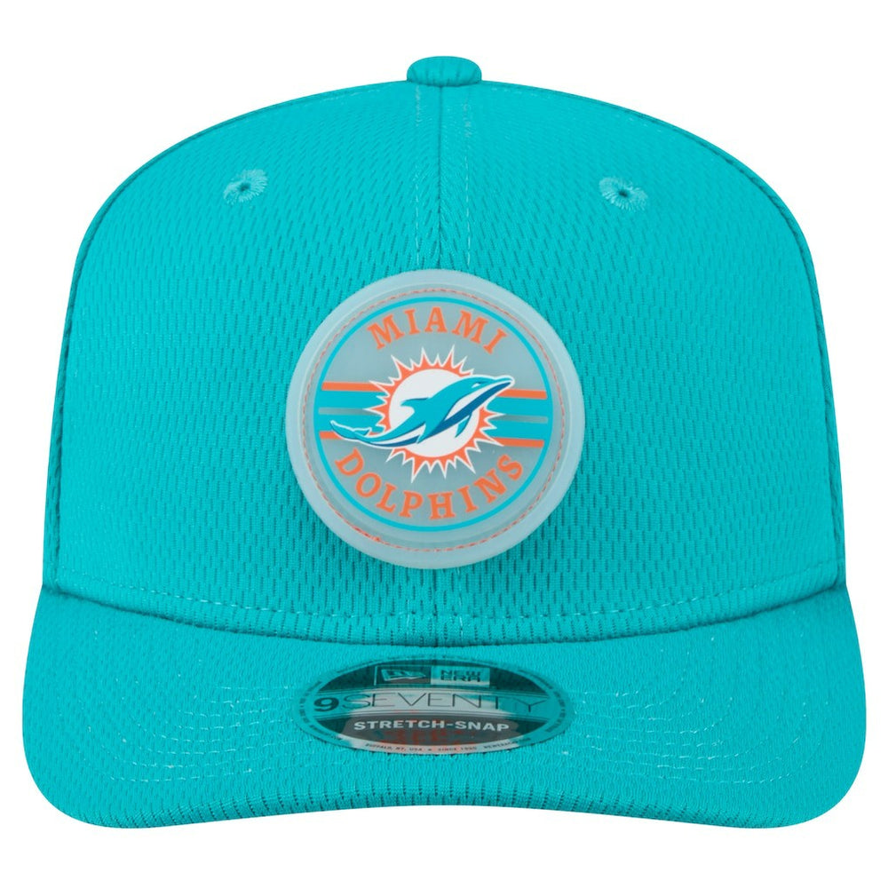 Miami Dolphins New Era Adventure Patched 9SEVENTY Stretch-Snap Adjustable Hat Aqua | NFL