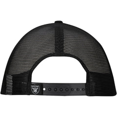 New Era Las Vegas Raiders Distressed 9FIFTY A-Frame Snapback Hat White/Black | NFL