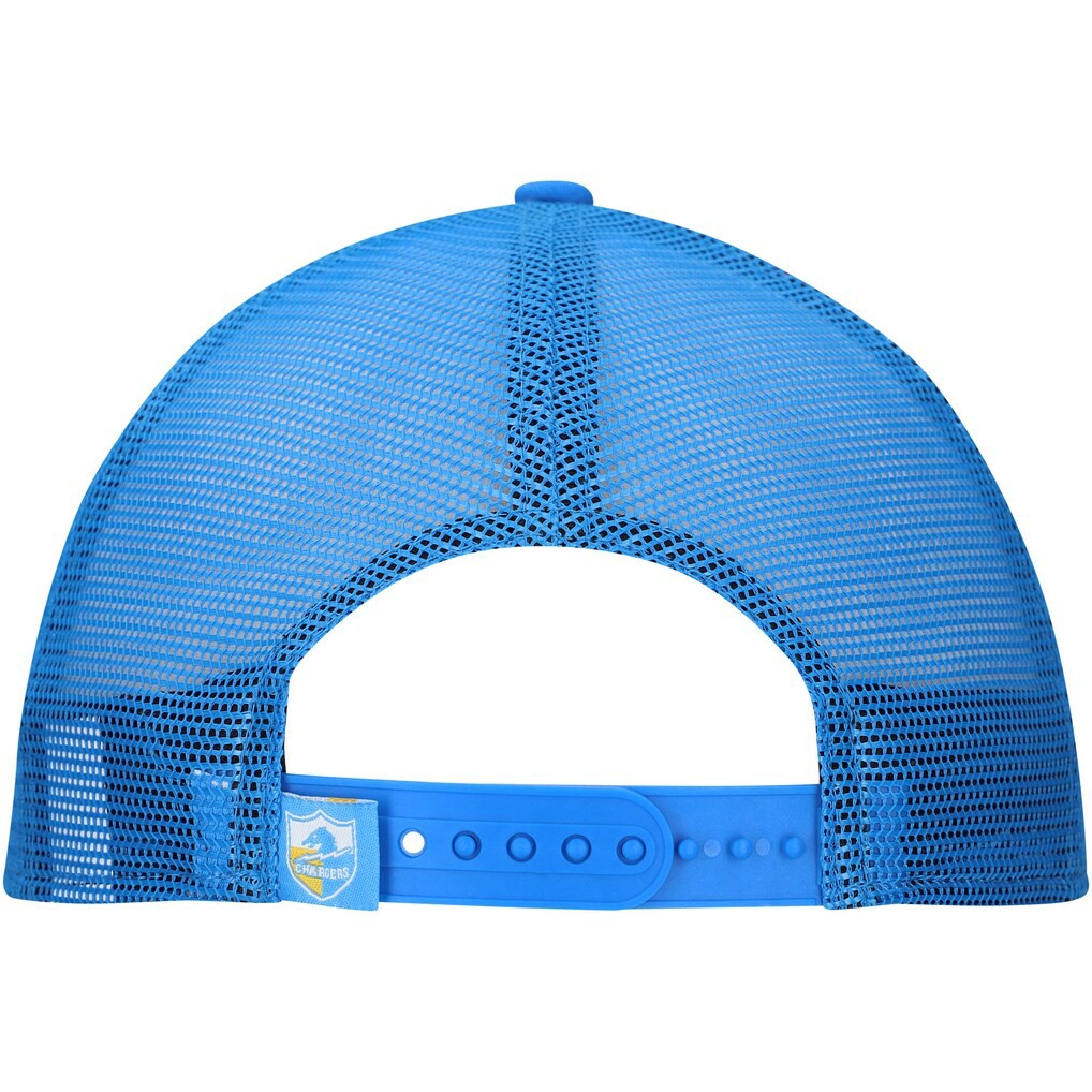 New Era Los Angeles Chargers Distressed 9FIFTY A-Frame Snapback Hat White/Powder Blue | NFL