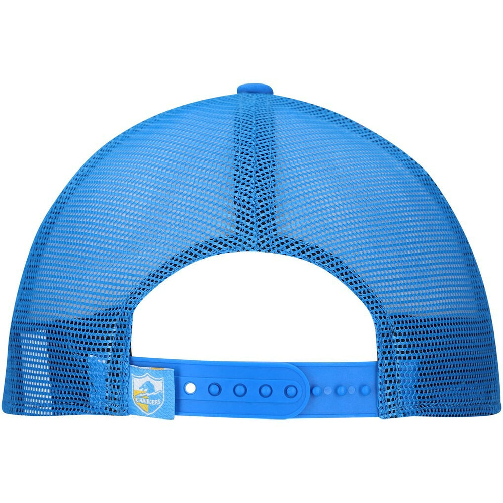 New Era Los Angeles Chargers Distressed 9FIFTY A-Frame Snapback Hat White/Powder Blue | NFL