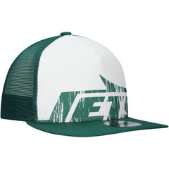 New Era New York Jets Distressed 9FIFTY A-Frame Snapback Hat White/Green | NFL