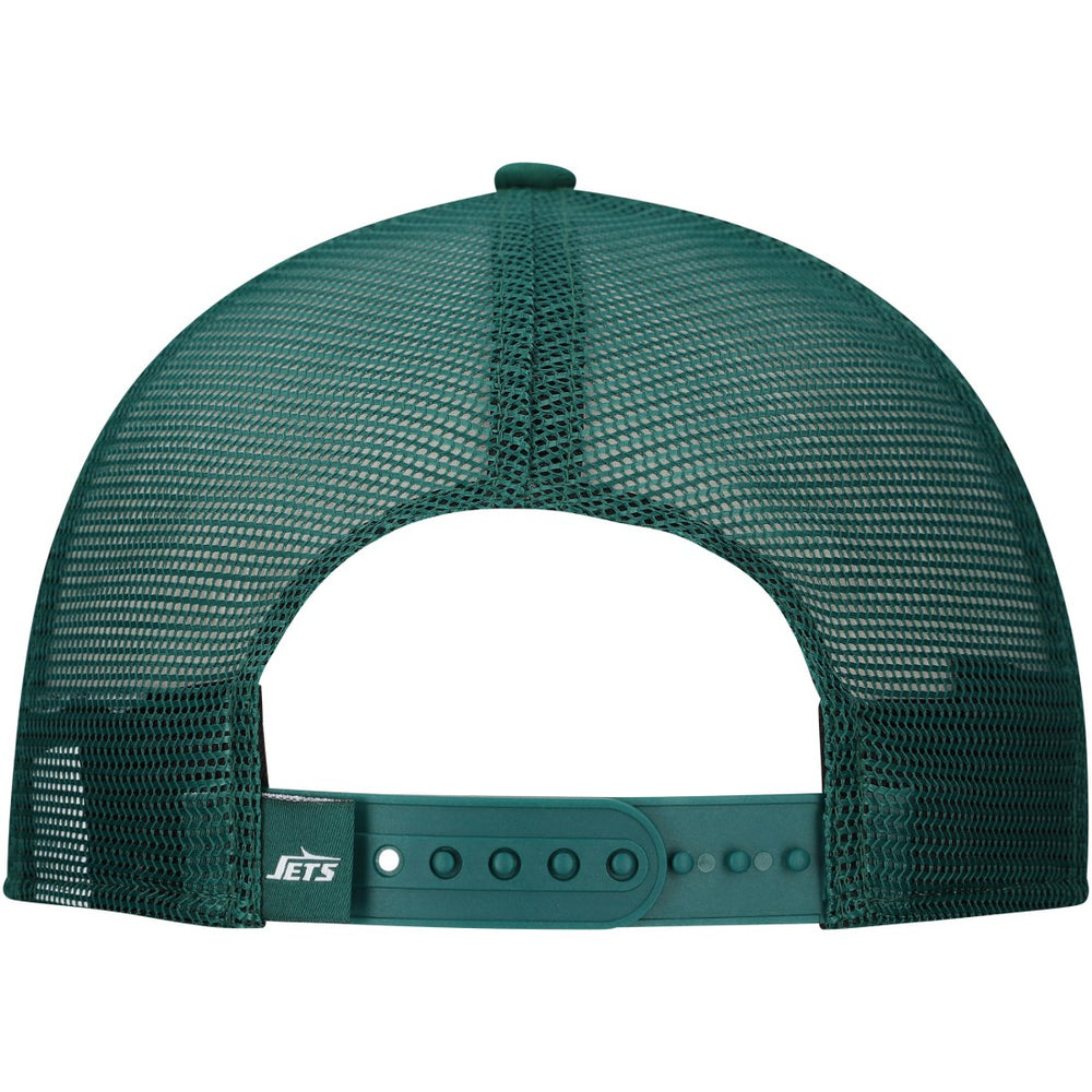 New Era New York Jets Distressed 9FIFTY A-Frame Snapback Hat White/Green | NFL
