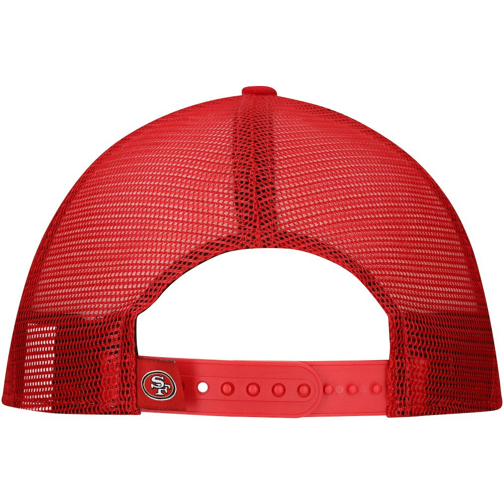 New Era San Francisco 49ers Distressed 9FIFTY A-Frame Snapback Hat White/Scarlet | NFL