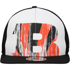 New Era Cincinnati Bengals Distressed 9FIFTY A-Frame Snapback Hat White/Black | NFL