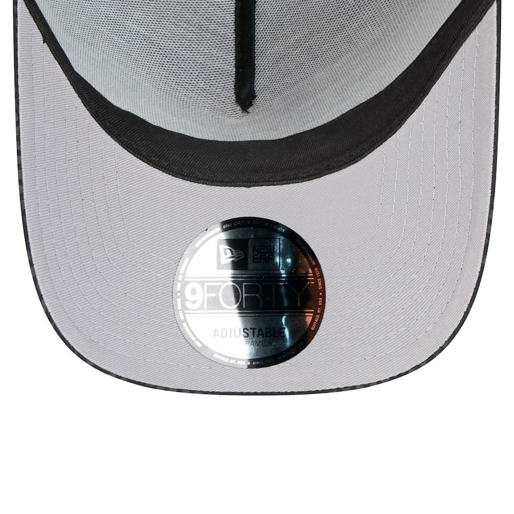 Cincinnati Bengals New Era Midnight Ink Tonal Text A-Frame Trucker 9FORTY Adjustable Hat Black | NFL
