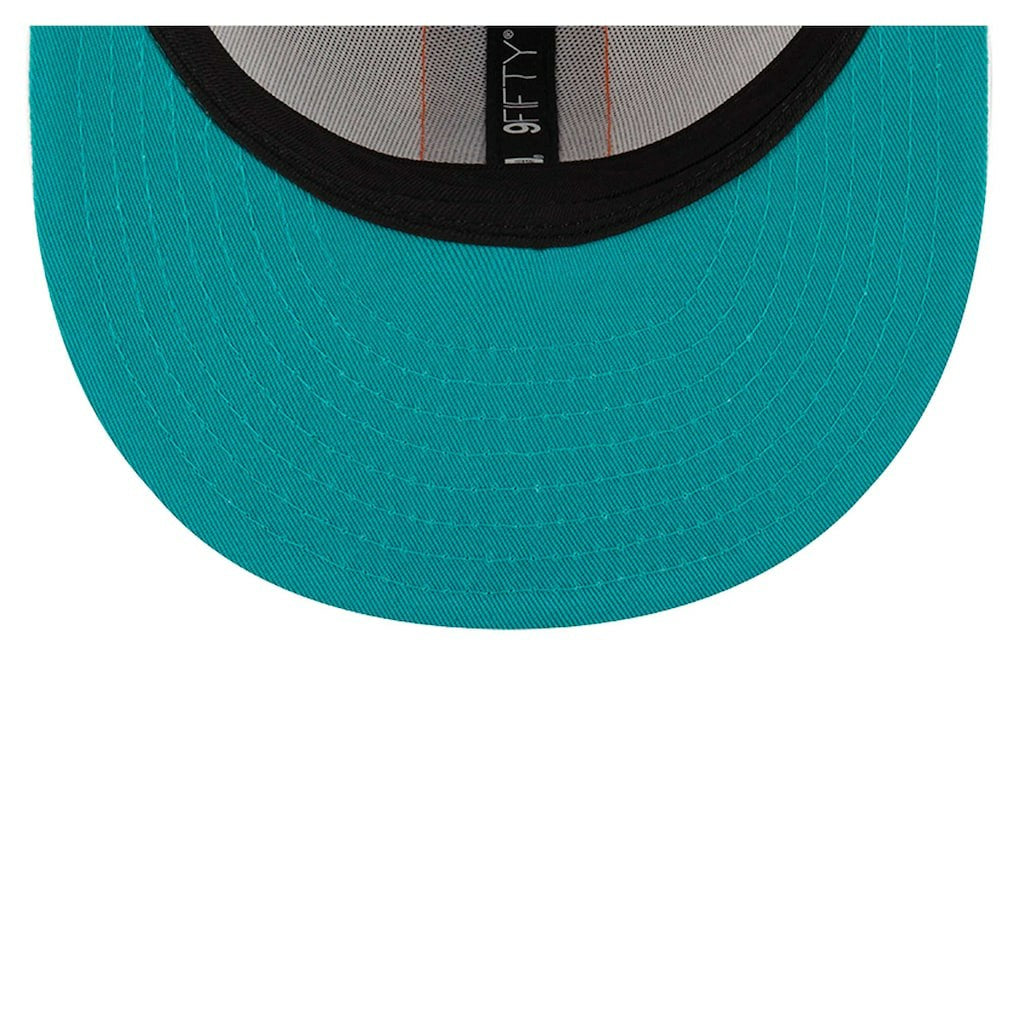 Miami Dolphins New Era Helmet 9FIFTY Snapback Hat White | NFL