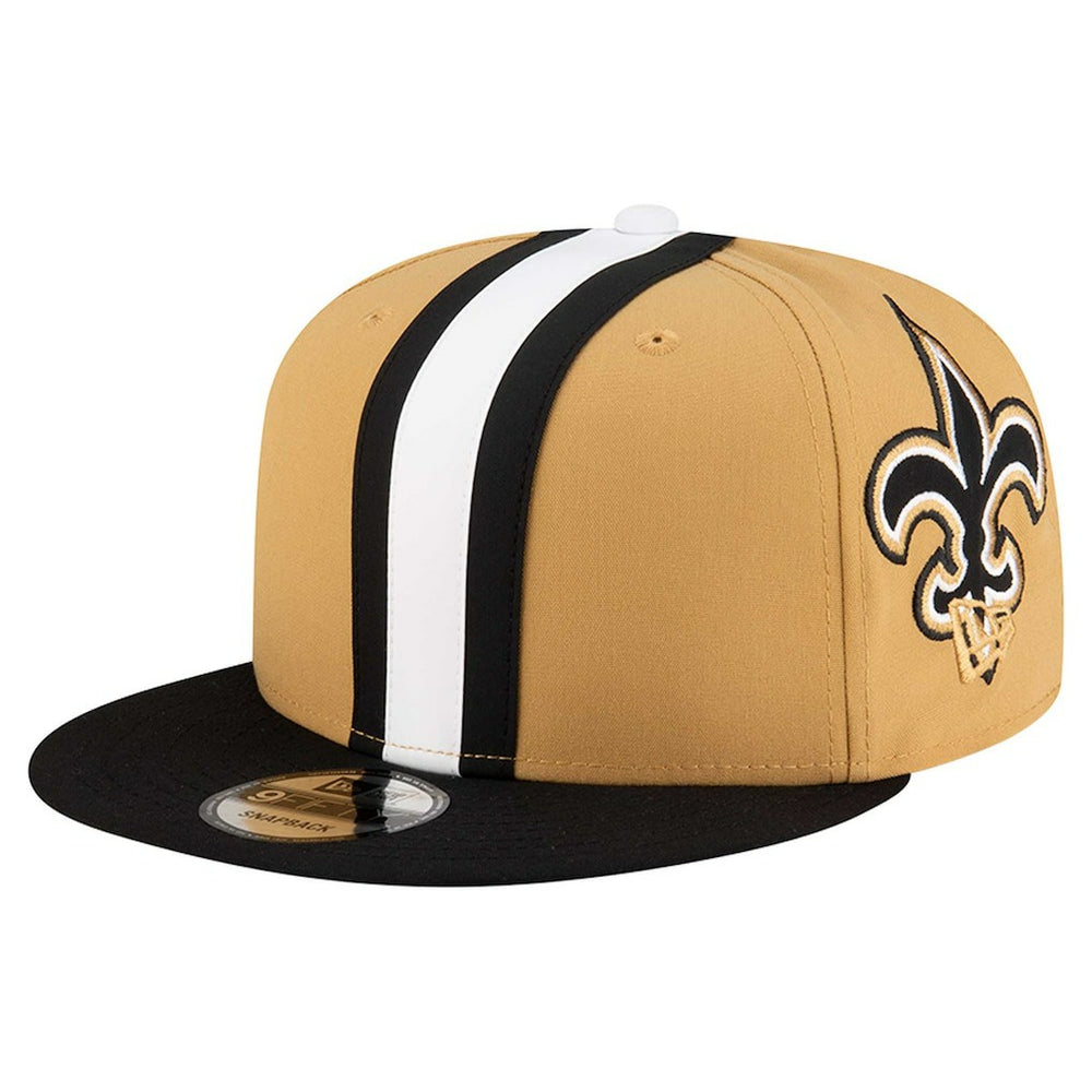 New Orleans Saints New Era Helmet 9FIFTY Snapback Hat Gold | NFL