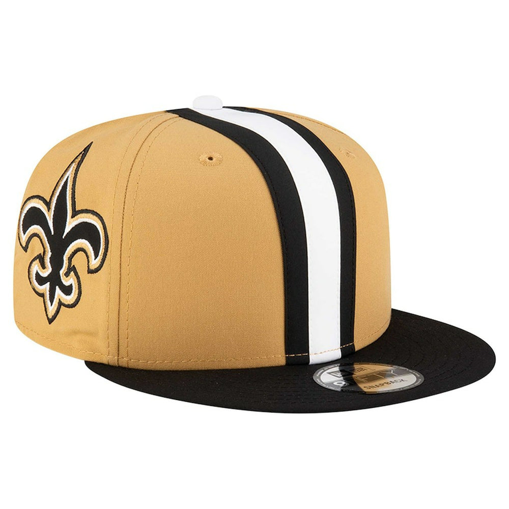 New Orleans Saints New Era Helmet 9FIFTY Snapback Hat Gold | NFL