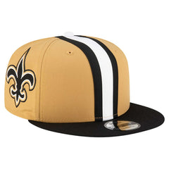 New Orleans Saints New Era Helmet 9FIFTY Snapback Hat Gold | NFL