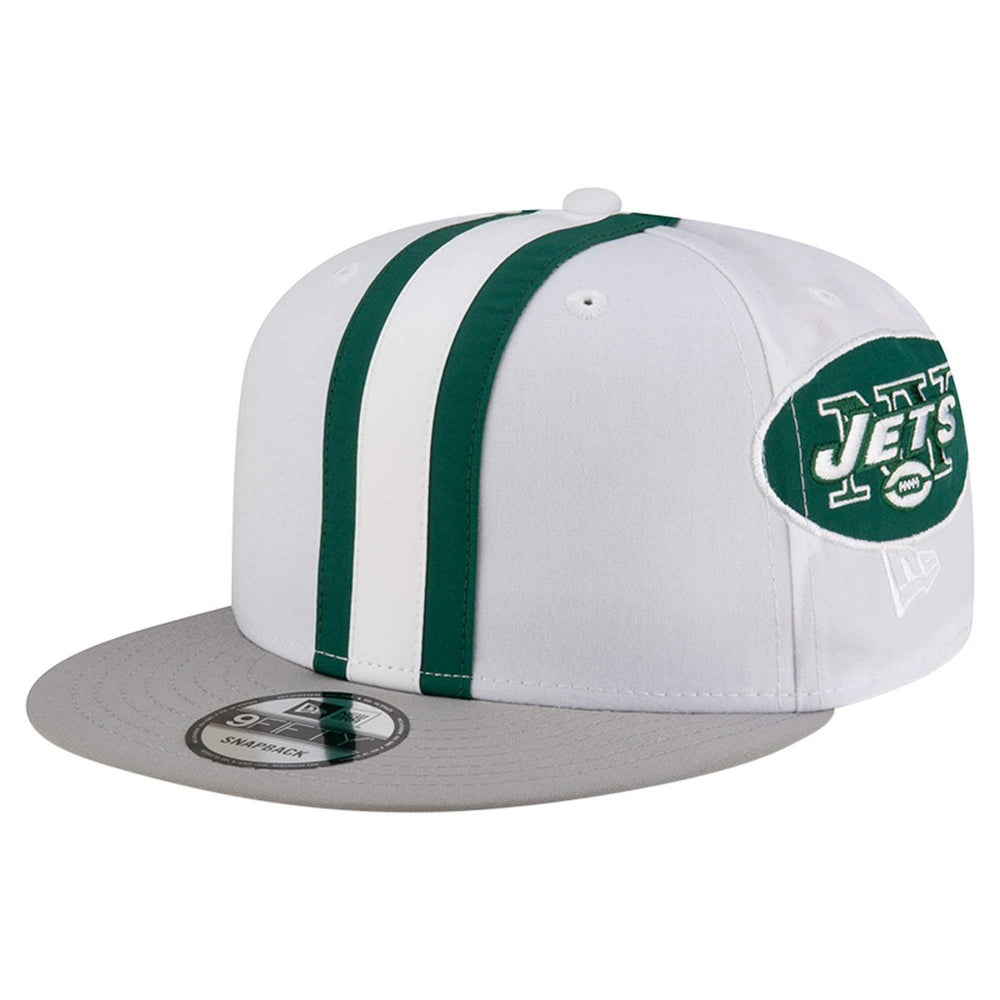 New York Jets New Era Throwback Helmet 9FIFTY Snapback Hat White | NFL
