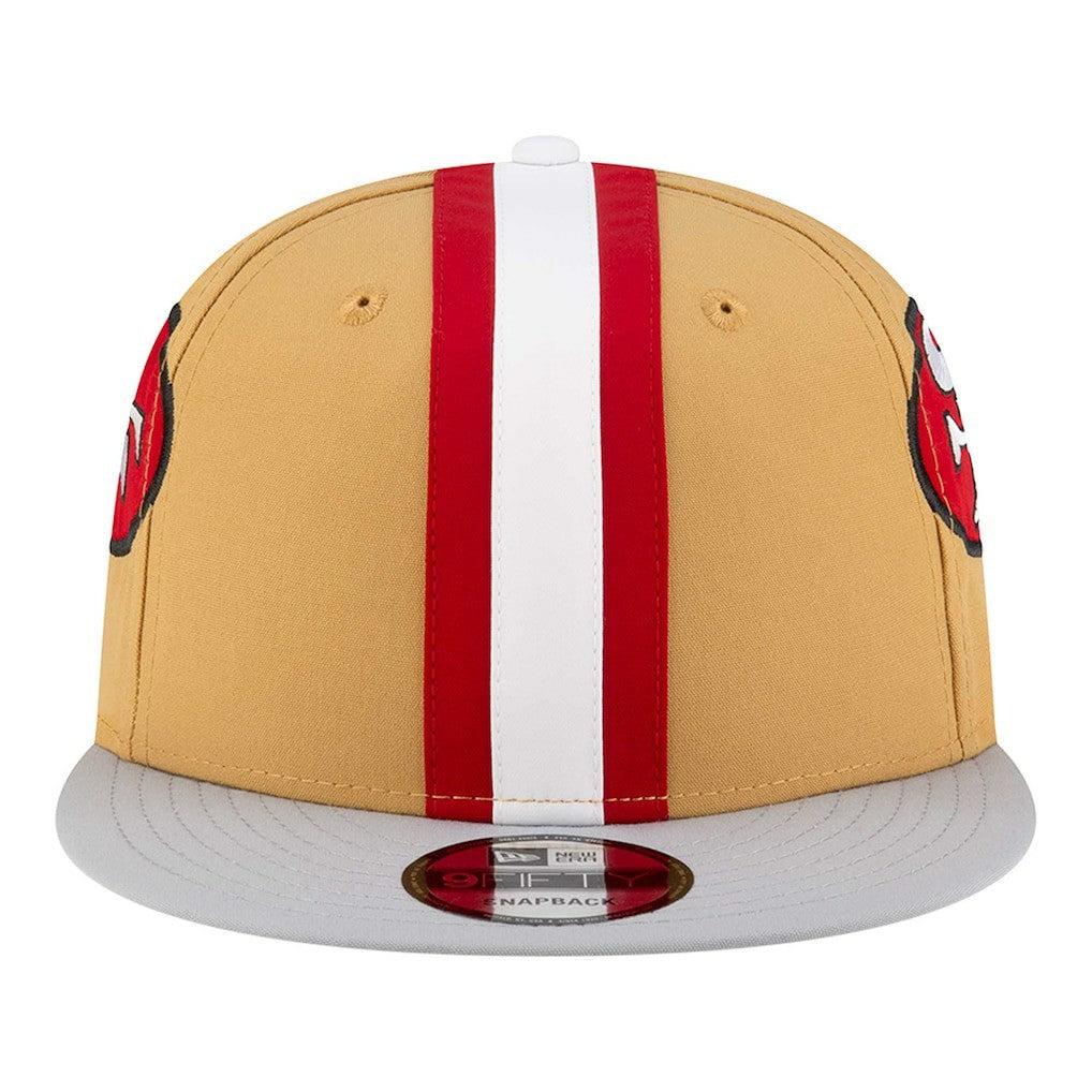 San Francisco 49ers New Era Throwback Helmet 9FIFTY Snapback Hat Gold | NFL