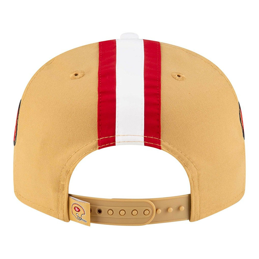 San Francisco 49ers New Era Throwback Helmet 9FIFTY Snapback Hat Gold | NFL