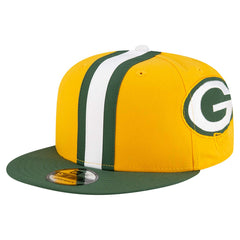 Green Bay Packers New Era Helmet 9FIFTY Snapback Hat Gold | NFL