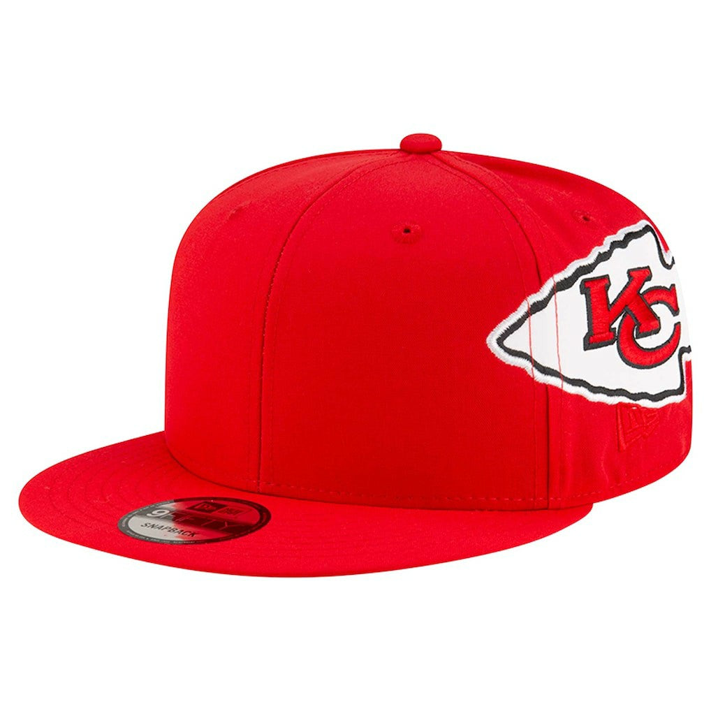 Kansas City Chiefs New Era Helmet 9FIFTY Snapback Hat Red | NFL