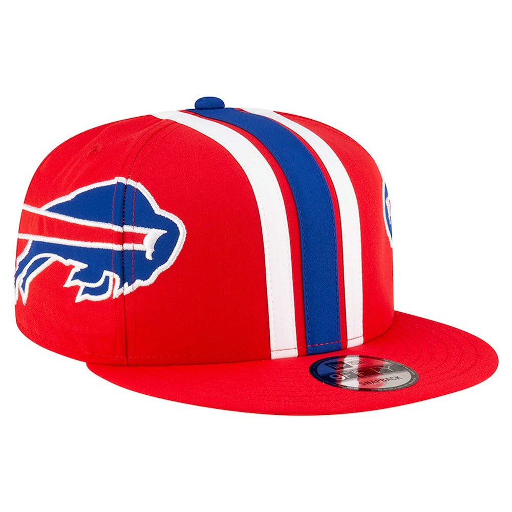 Buffalo Bills New Era Throwback Helmet 9FIFTY Snapback Hat Red | NFL