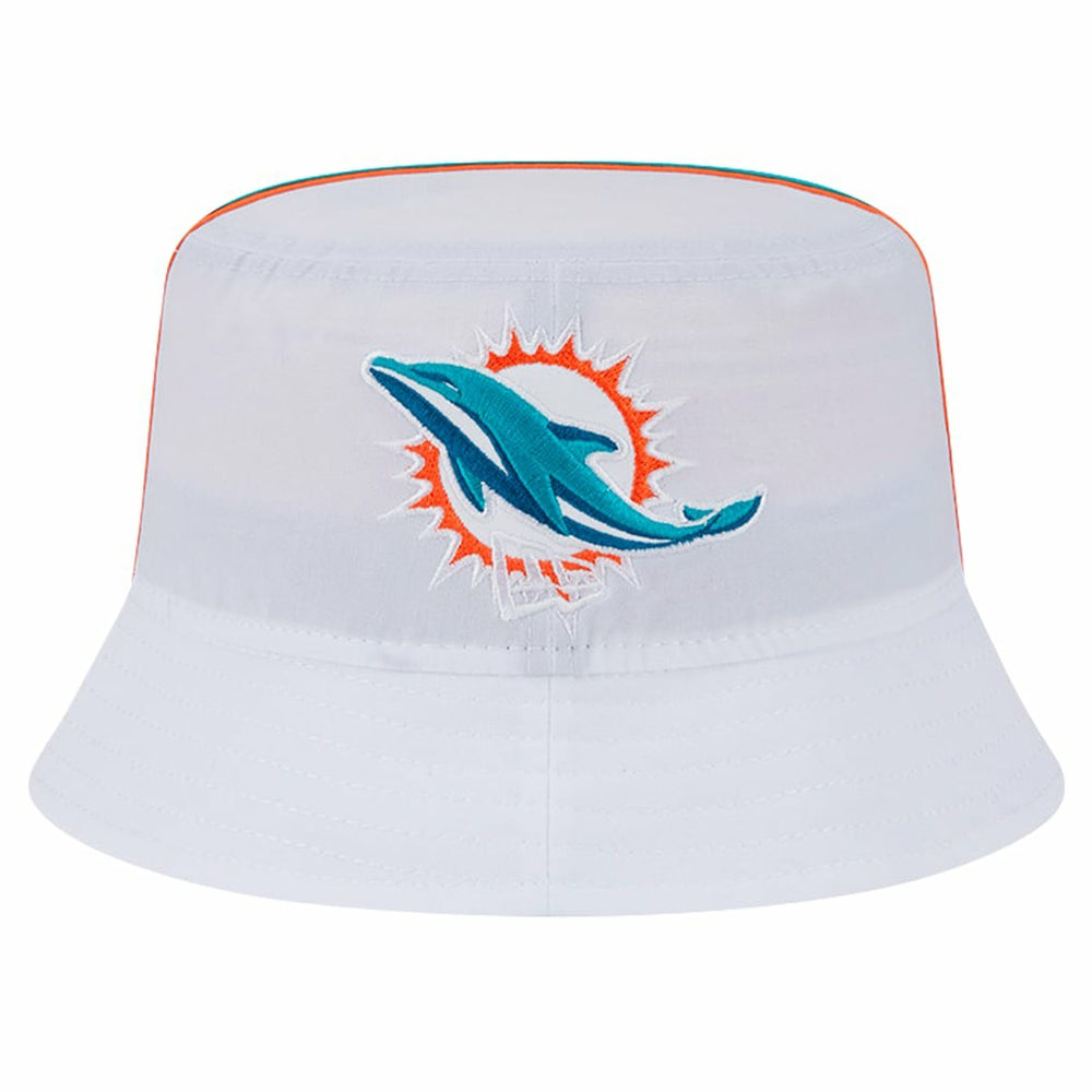 Miami Dolphins New Era Helmet Bucket Hat White | NFL