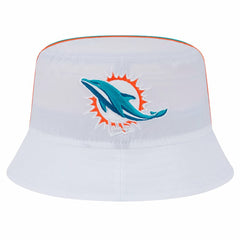 Miami Dolphins New Era Helmet Bucket Hat White | NFL