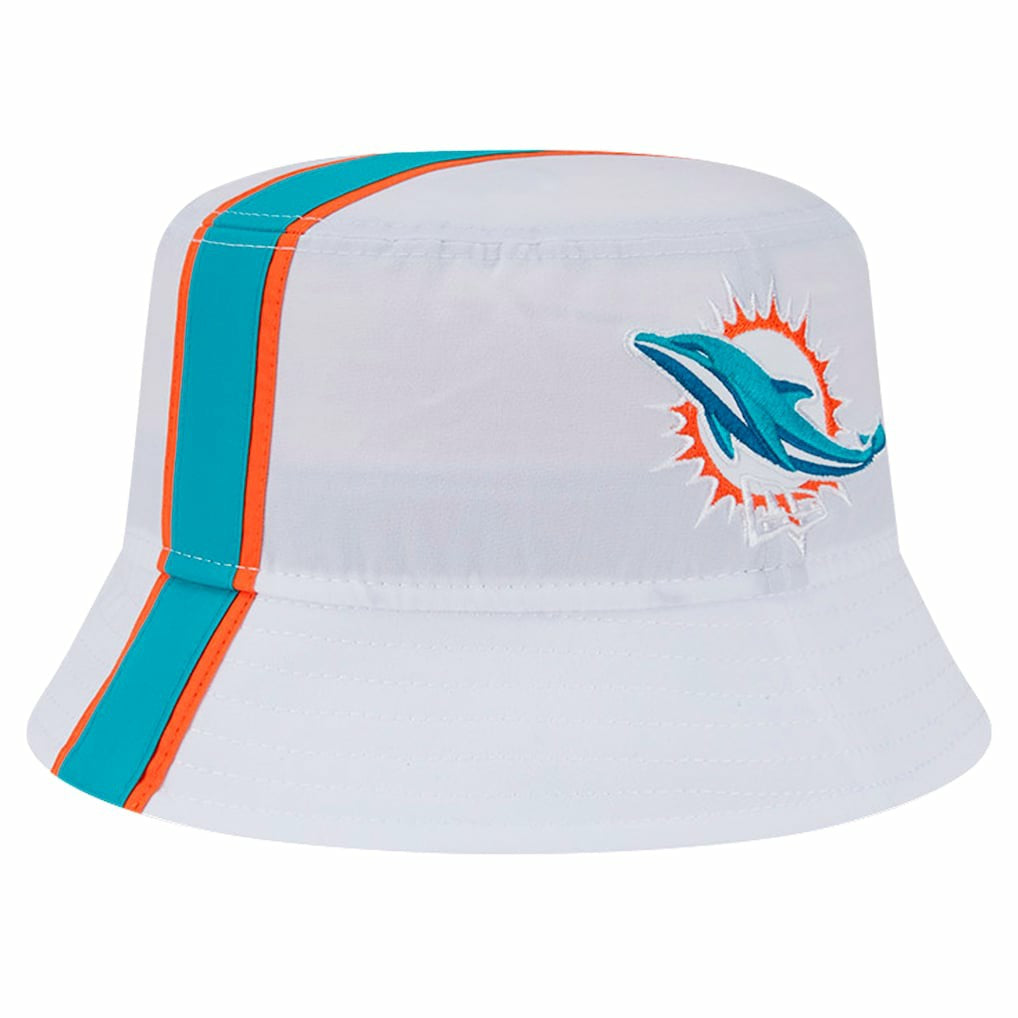Miami Dolphins New Era Helmet Bucket Hat White | NFL