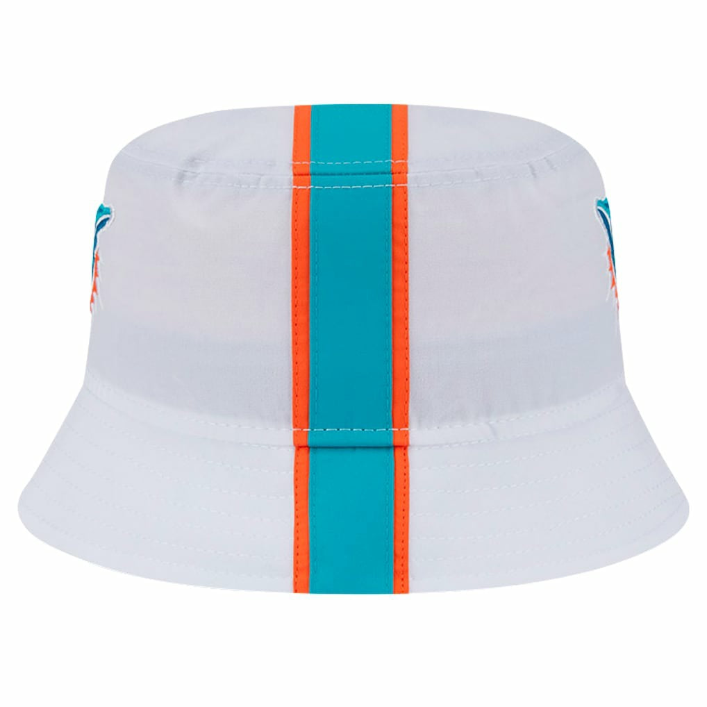 Miami Dolphins New Era Helmet Bucket Hat White | NFL
