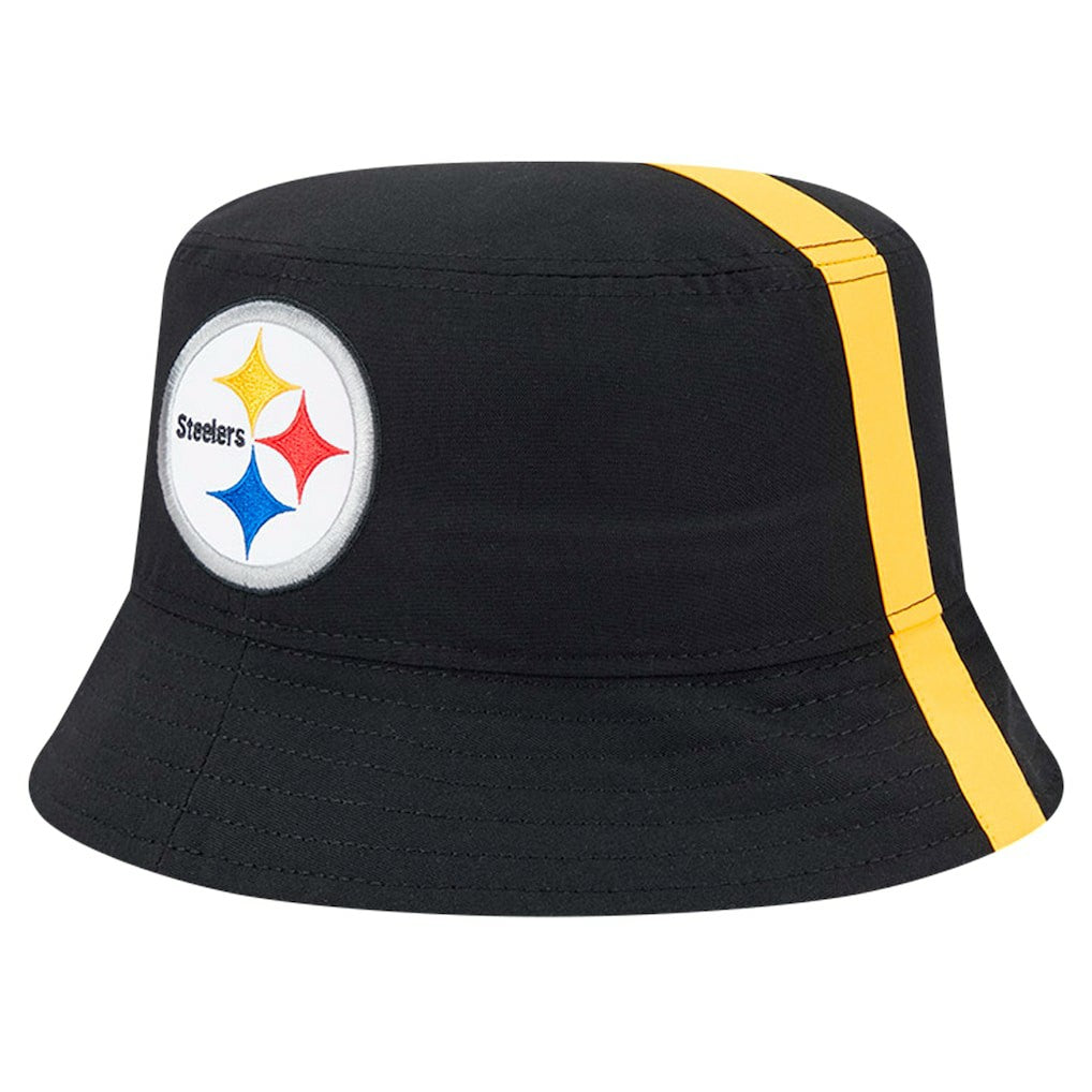Pittsburgh Steelers New Era Helmet Bucket Hat Black | NFL