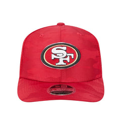 San Francisco 49ers New Era Adventure Camo Trucker 9SEVENTY Stretch-Snap Adjustable Hat Scarlet | NFL