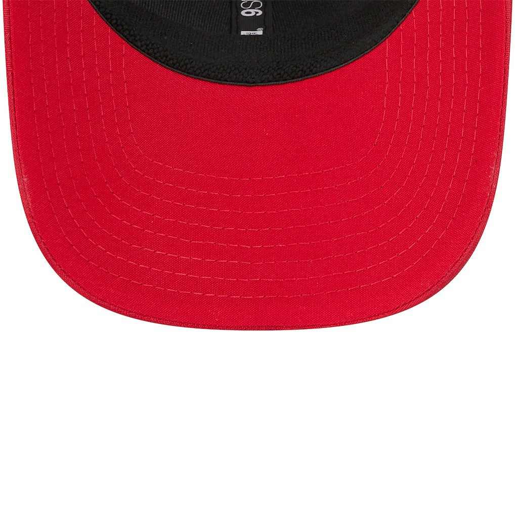San Francisco 49ers New Era Adventure Camo Trucker 9SEVENTY Stretch-Snap Adjustable Hat Scarlet | NFL