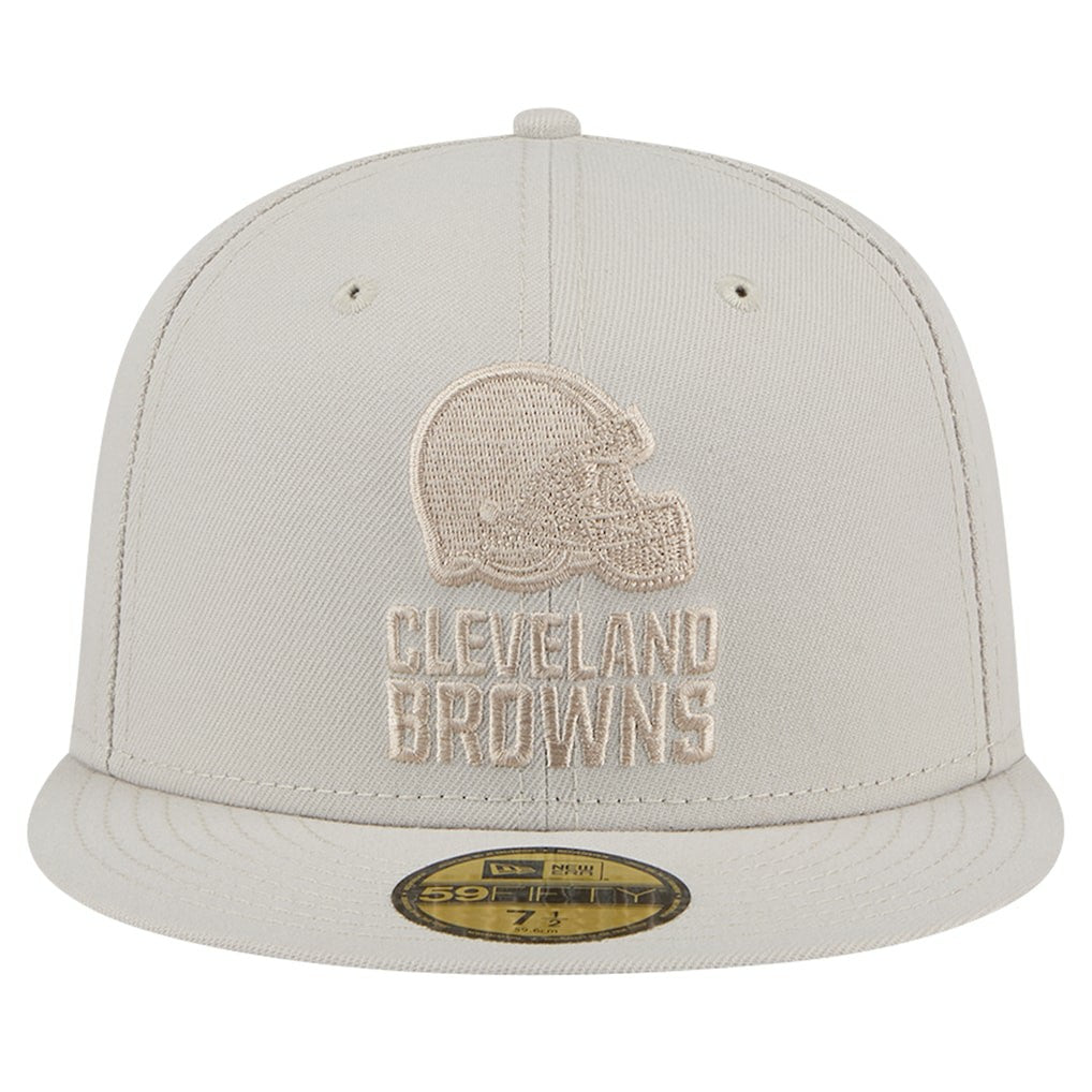 Cleveland Browns New Era Color Pack 59FIFTY Fitted Hat Stone | NFL