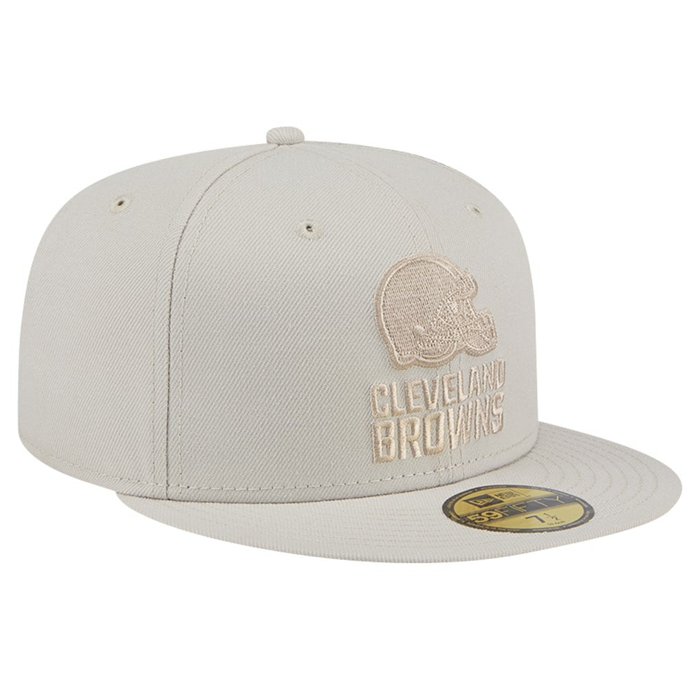 Cleveland Browns New Era Color Pack 59FIFTY Fitted Hat Stone | NFL