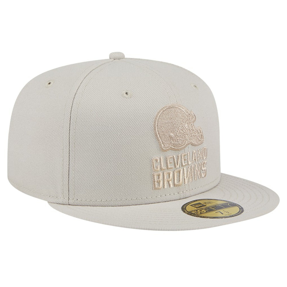Cleveland Browns New Era Color Pack 59FIFTY Fitted Hat Stone | NFL