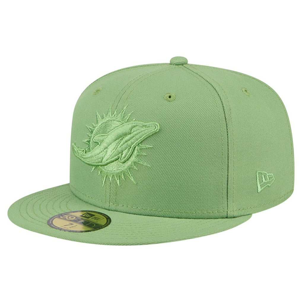 Miami Dolphins New Era Color Pack 59FIFTY Fitted Hat Green | NFL