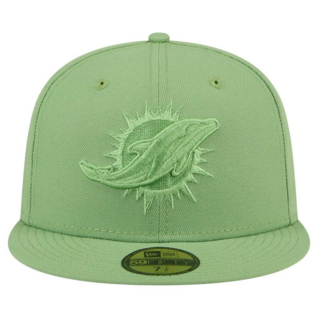 Miami Dolphins New Era Color Pack 59FIFTY Fitted Hat Green | NFL