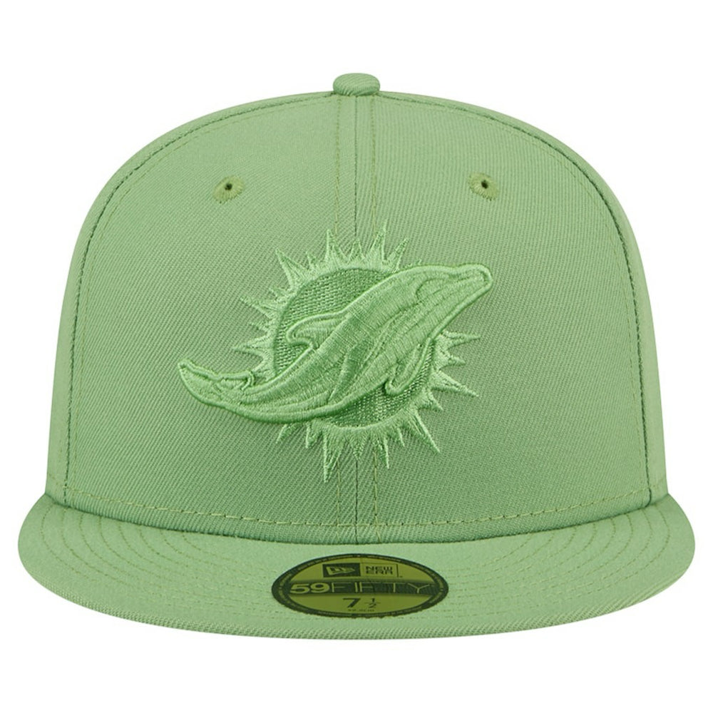 Miami Dolphins New Era Color Pack 59FIFTY Fitted Hat Green | NFL